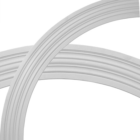 Ekena Millwork 63 1/2"OD x 53 3/8"ID x 5 1/16"W x 3/4"P Edinburgh Ceiling Ring (1/4 of complete circle) CR63ED